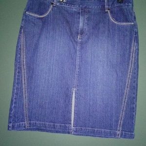 Size 16 Demin Skirt by Sonoma w/shirt